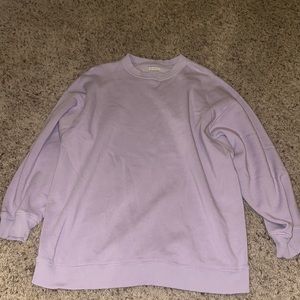 oversized purple AE sweatshirt. Size S but can fit M